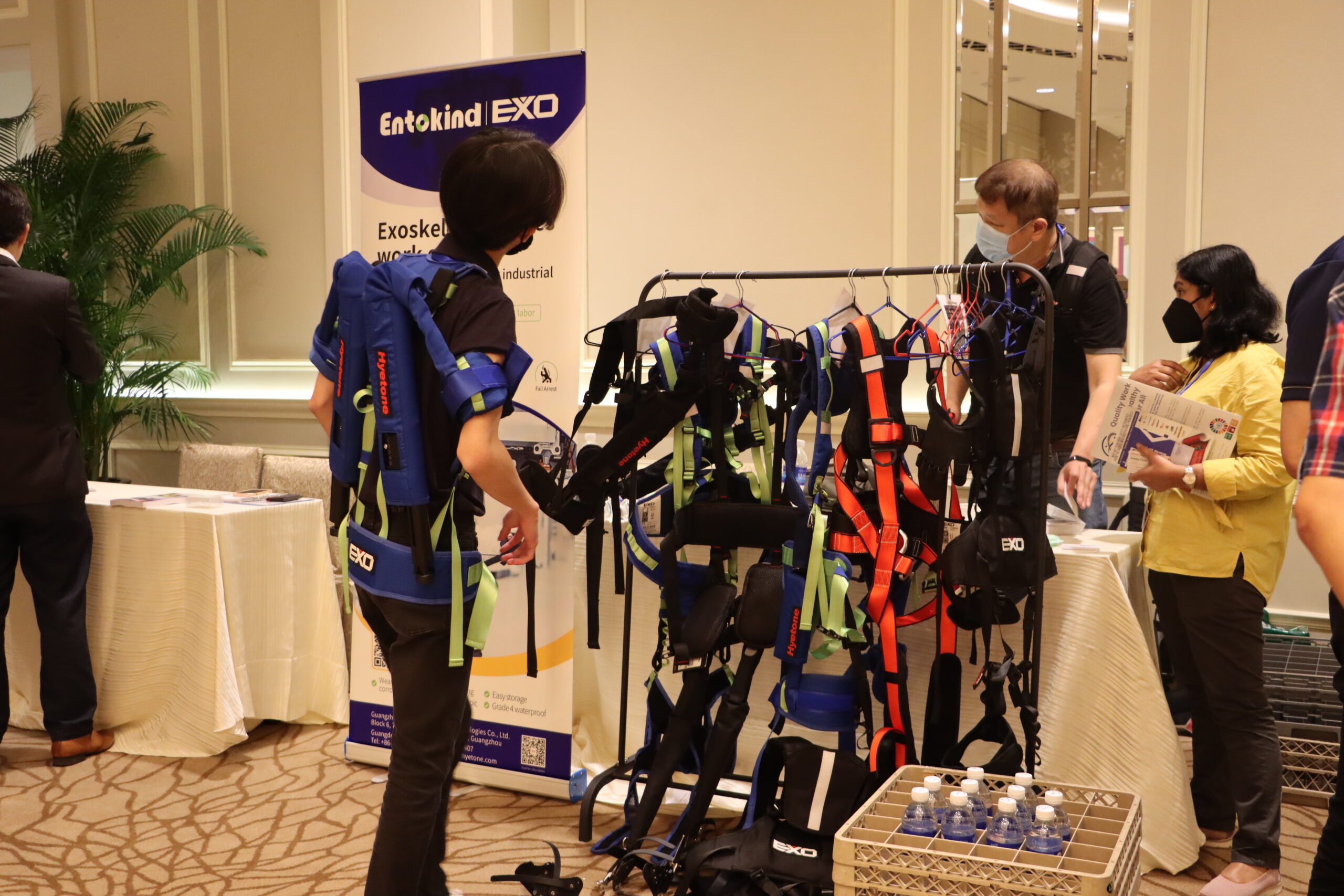 Past conference exhibition interaction and product showcase